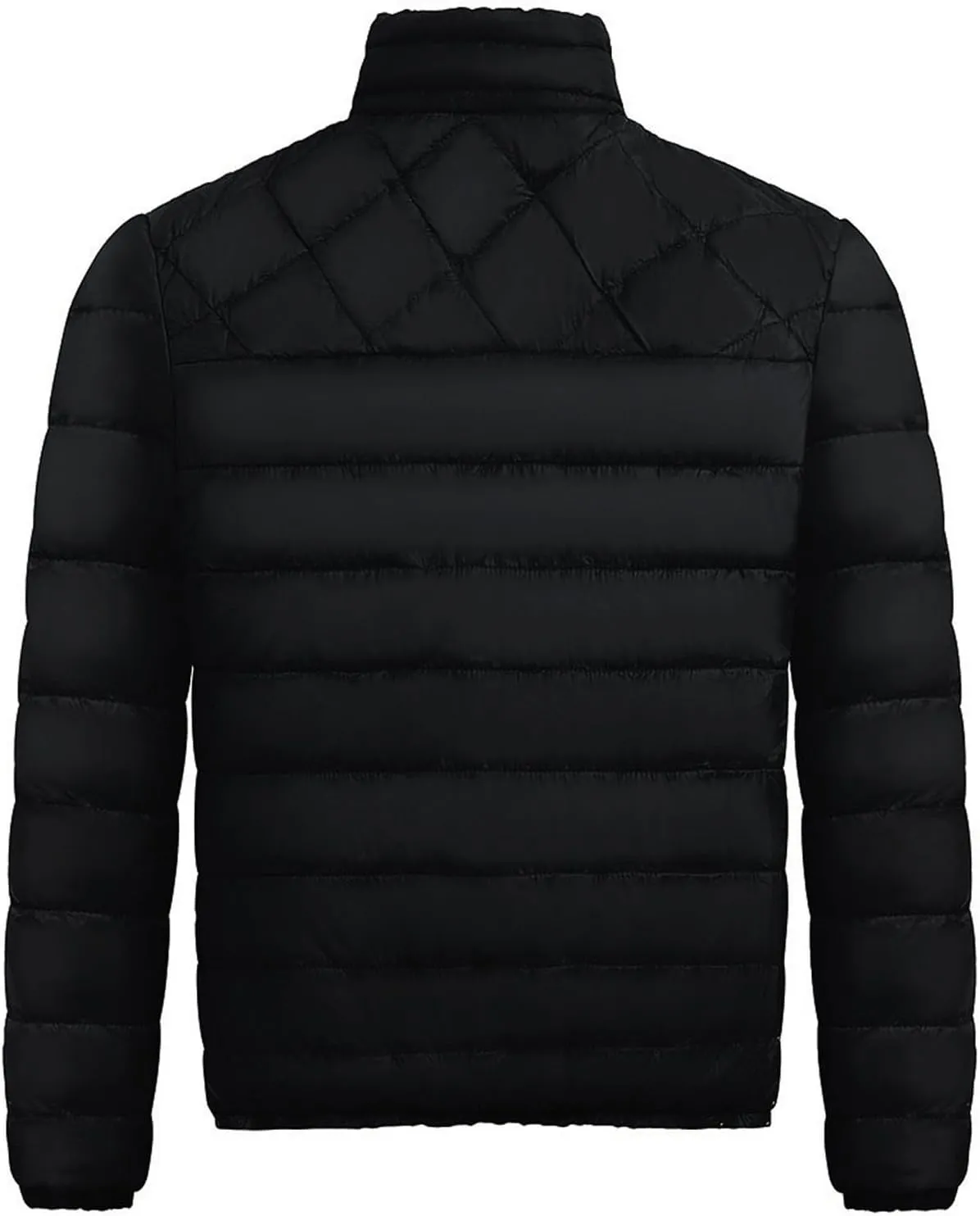 Men'S Down Jackets & Coats Zip Up With Hood Heated Plain Winter Jackets Thick Thermal Windproof Outwear