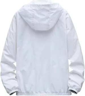 mens jackets casual stylish Zip Up Hooded Jacket Without Tee