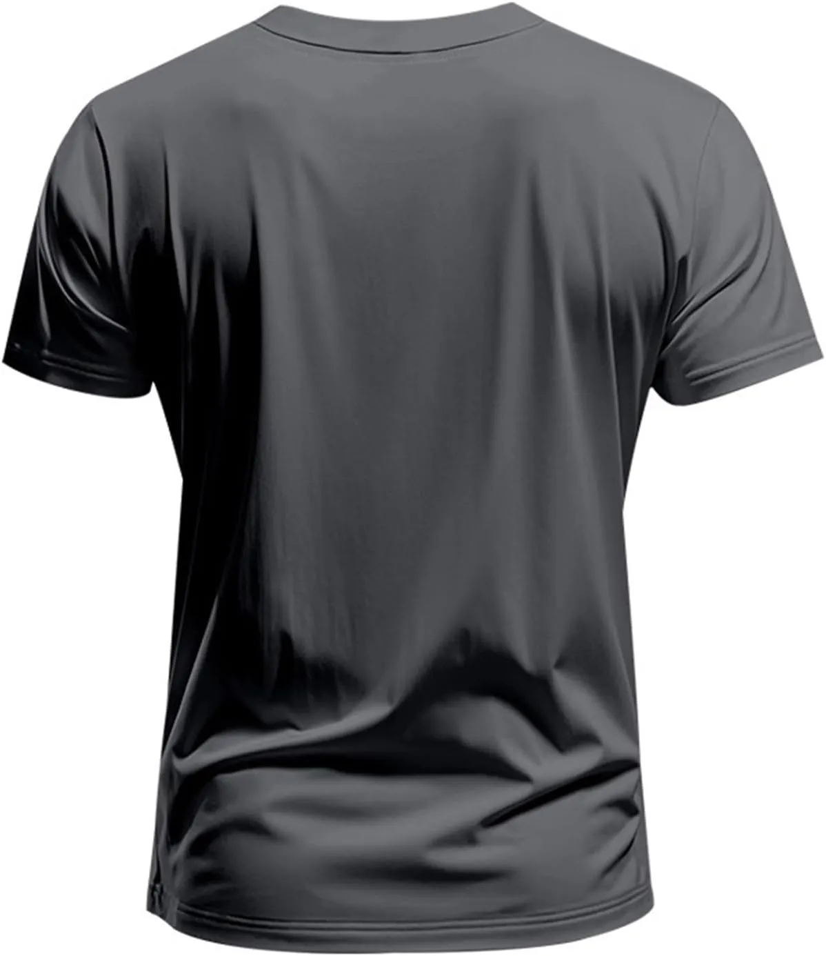 Mens Muscle Fitted T Shirts 2025 Stylish V Neck Longline Comfy Soft Shirt Stretch Short Sleeve Gym Workout Tops
