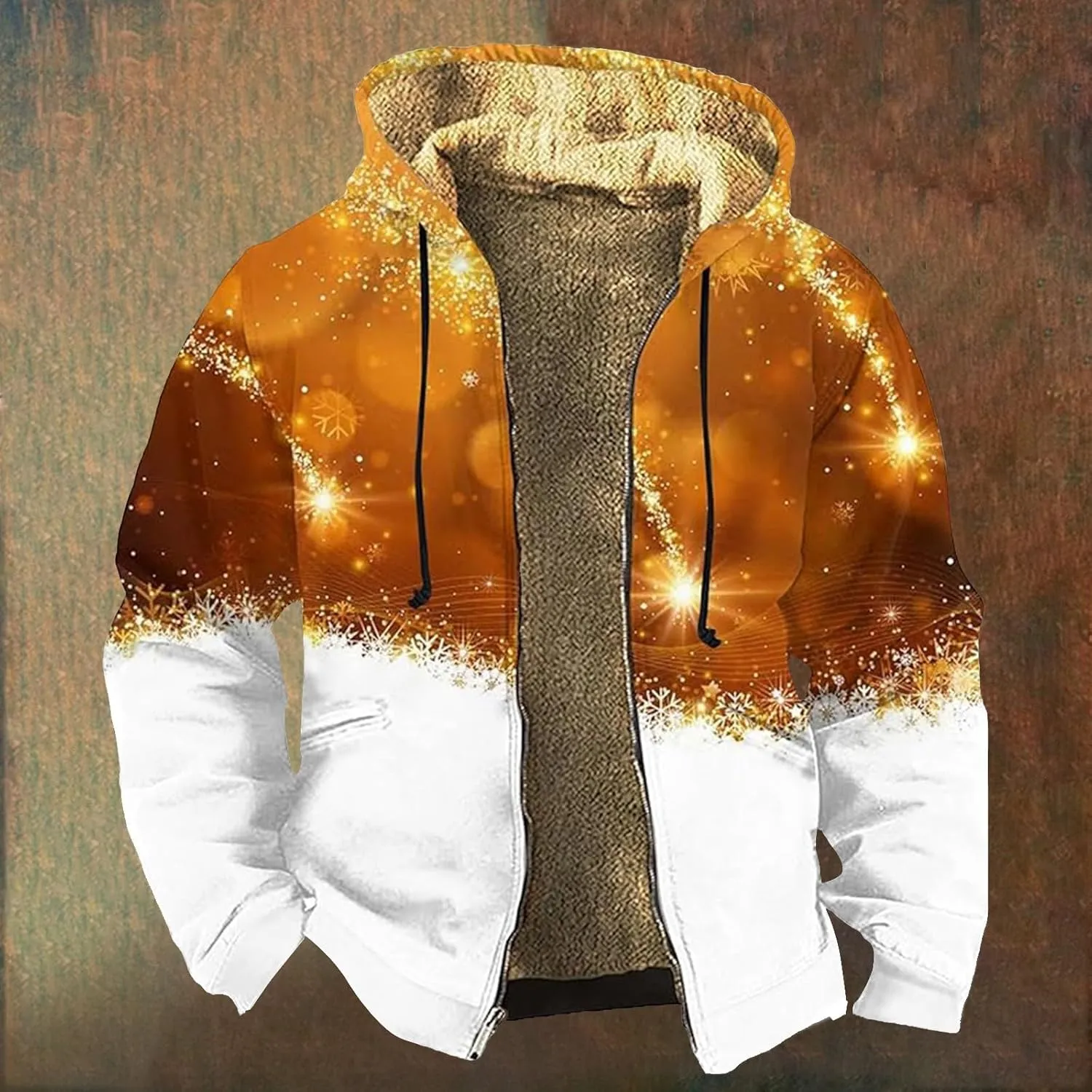 Men's Pullover Winter Workout Fleece Hooded Water resistant Winter Windbreaker Jackets Rain Jacket Men Mens Winter