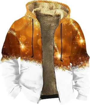 Men's Pullover Winter Workout Fleece Hooded Water resistant Winter Windbreaker Jackets Rain Jacket Men Mens Winter