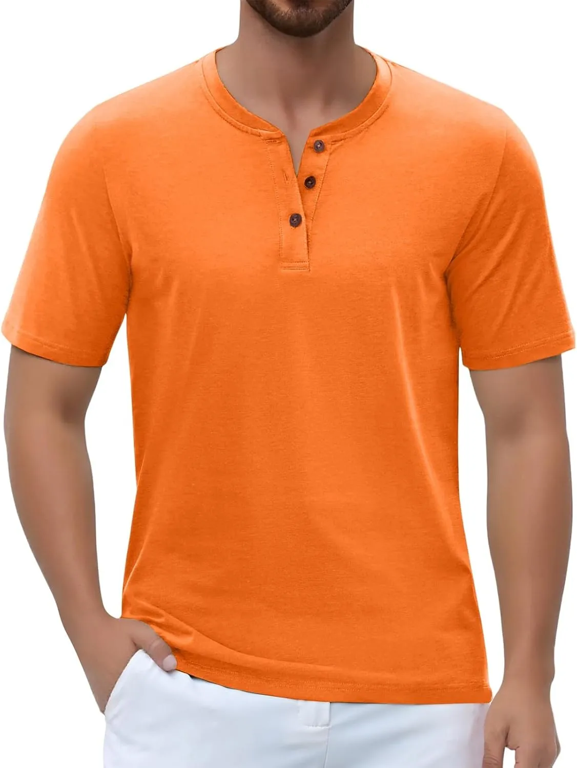 Mens Spring Shirts : Super Soft Premium Fabric Wrinkle Free Breathable Work Tees