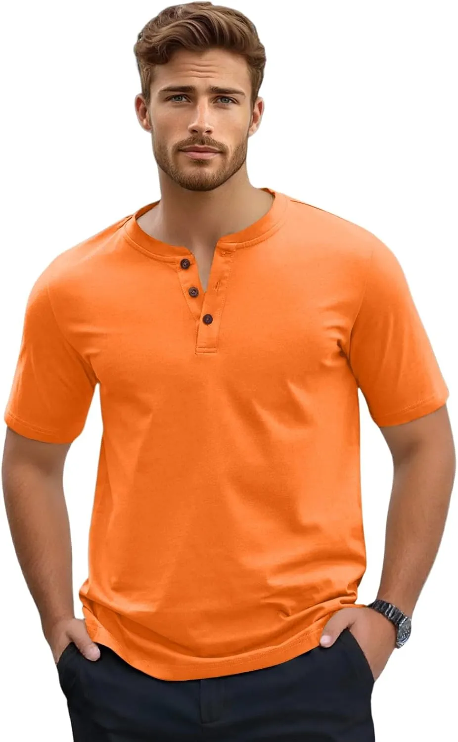 Mens Spring Shirts : Super Soft Premium Fabric Wrinkle Free Breathable Work Tees