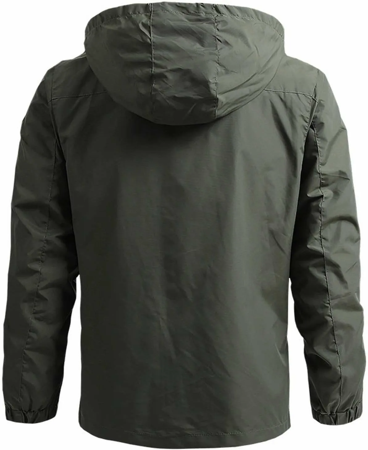 Men's Tactical Hooded Jacket Performance Water Resistant Windbreaker Soft Shell Winter Coat for Hiking Cycling Travel