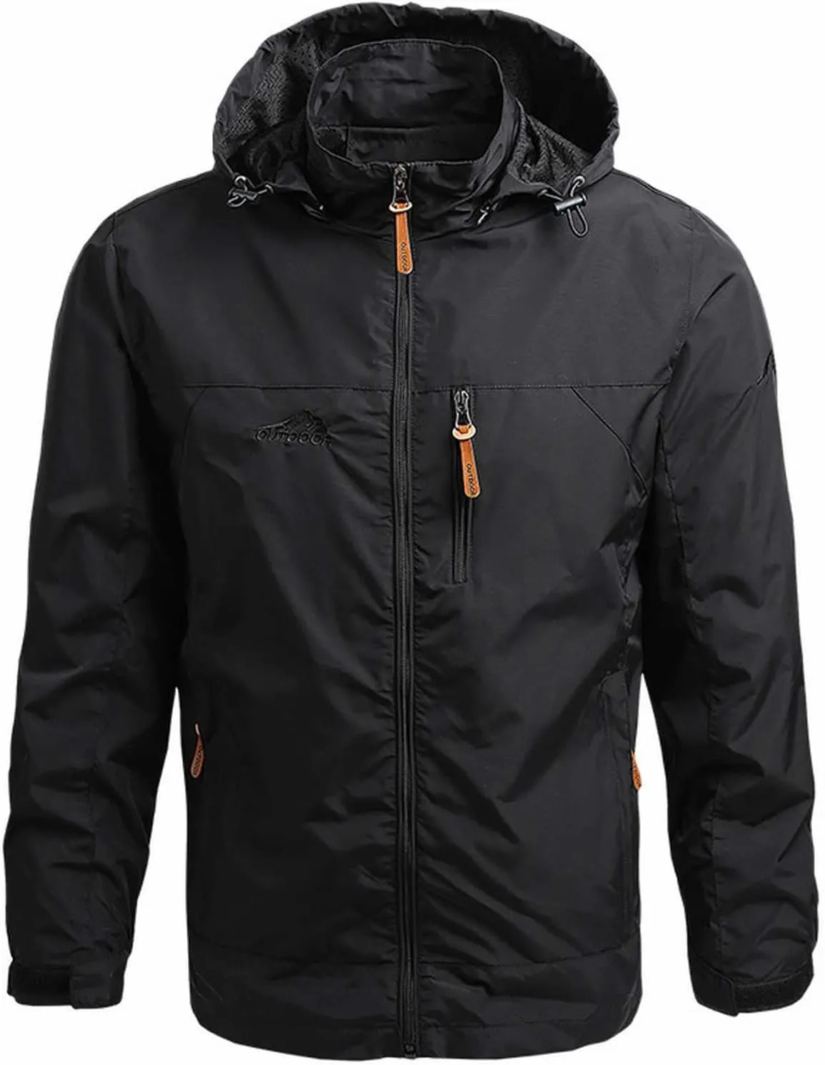 Men's Tactical Hooded Jacket Performance Water Resistant Windbreaker Soft Shell Winter Coat for Hiking Cycling Travel
