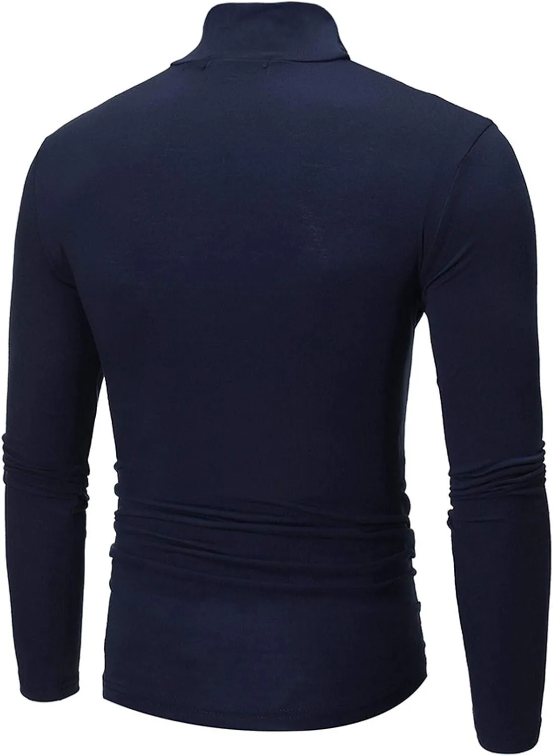 Mens Undershirts Long Sleeve Mock Turtleneck Pullover Sweaters Basic Slim Fit Solid Soft Thermal T-Shirts Baselayer