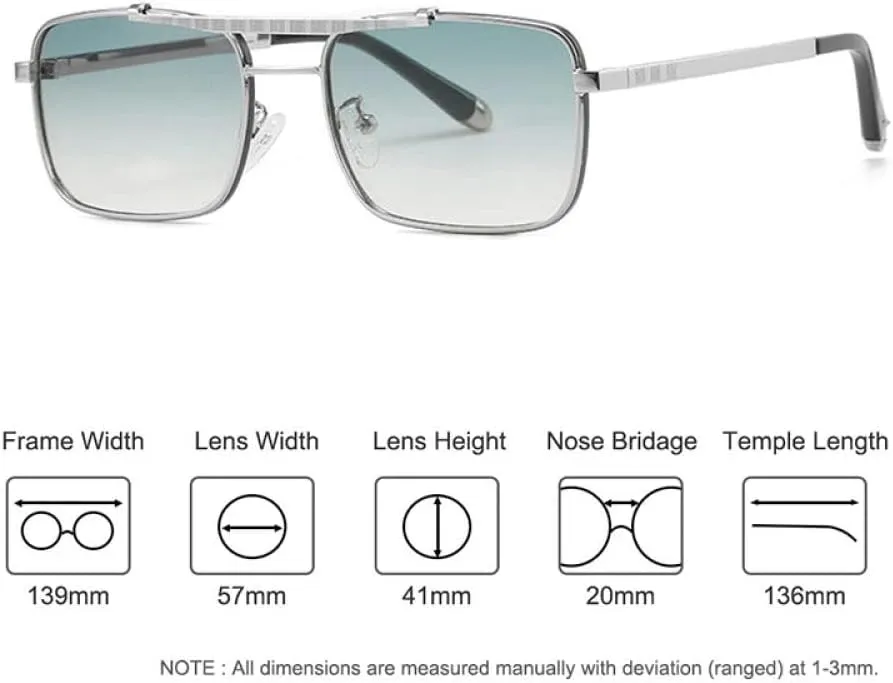 Metal Eyewear Style Gradient Sunglasses Men Women Classic Design Sun Glasses Oculos De Sol