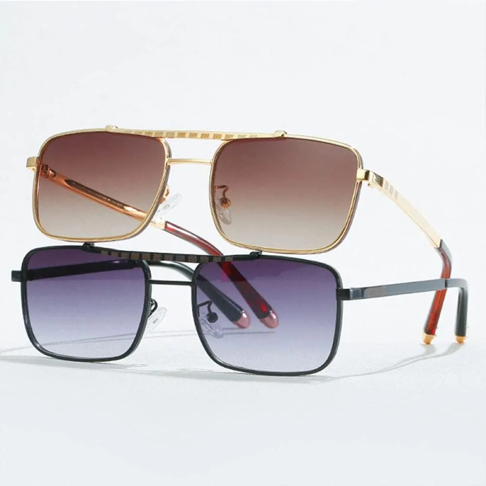 Metal Eyewear Style Gradient Sunglasses Men Women Classic Design Sun Glasses Oculos De Sol