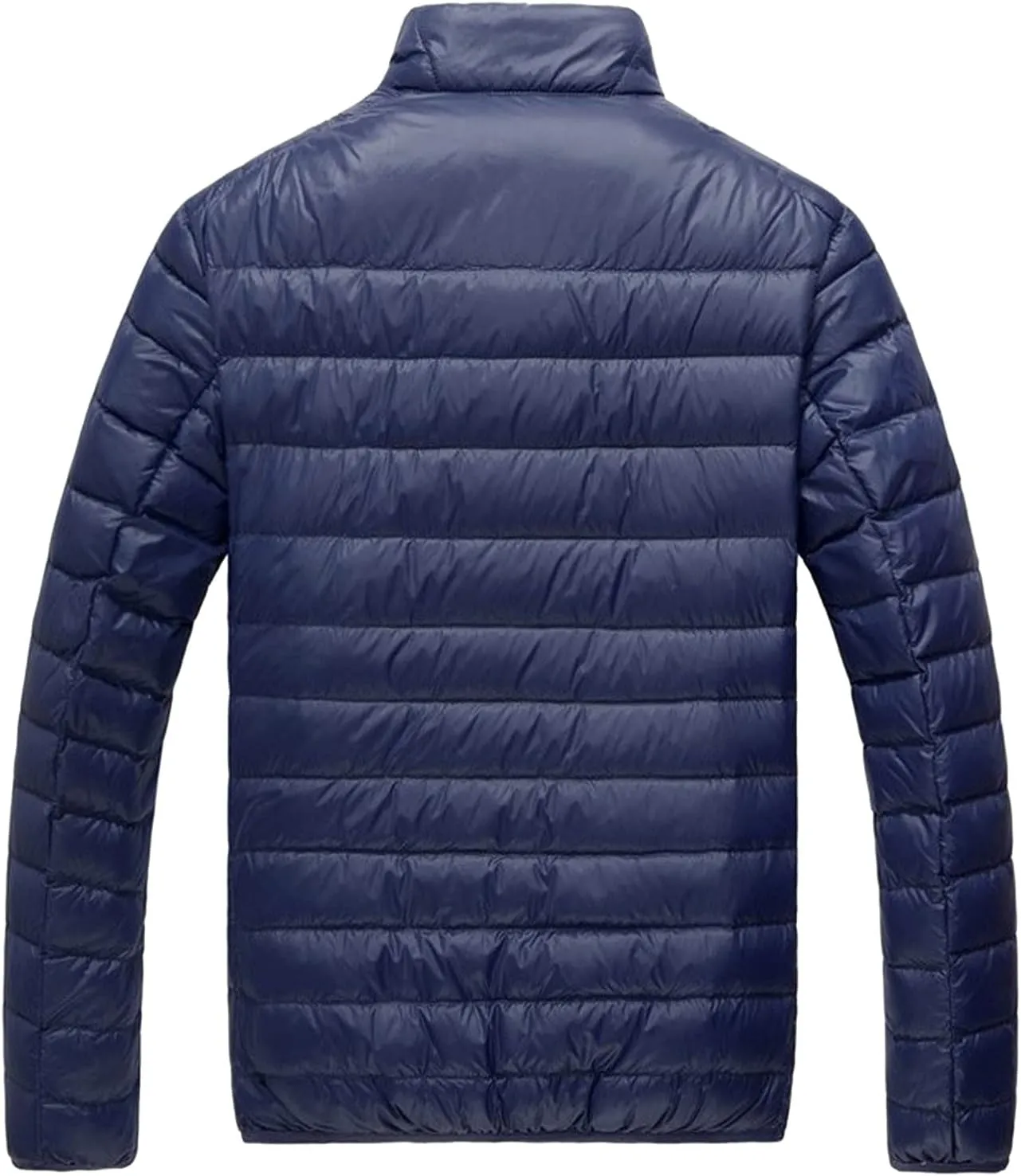 Miyaomn Mens Lightweight Packable Down Puffer Winter Jacket Windproof Soft Warm Quilted Puffy Coat for Snow Ski Hiking Travel