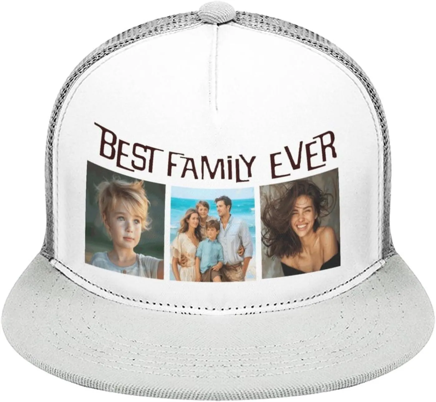 Personalized Cap Customizable Hat Custom Baseball Cap Adjustable Trucker Cap Unisex Style Headwear Adjustable for Men & Women