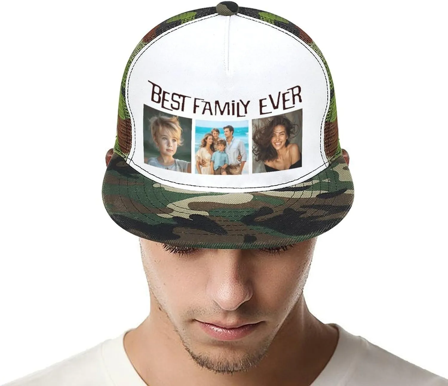 Personalized Cap Customizable Hat Custom Baseball Cap Adjustable Trucker Cap Unisex Style Headwear Adjustable for Men & Women