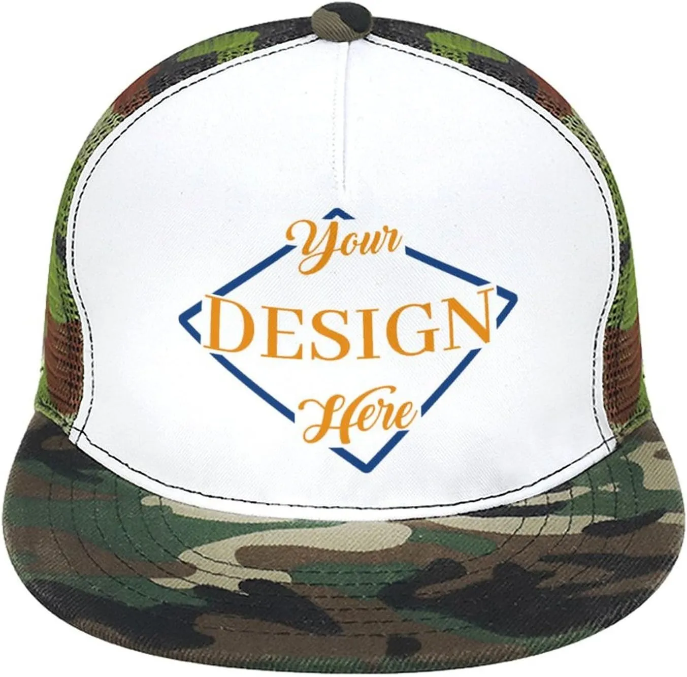 Personalized Cap Customizable Hat Custom Baseball Cap Adjustable Trucker Cap Unisex Style Headwear Adjustable for Men & Women