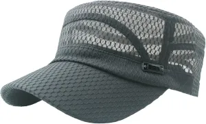 Plain Summer Cadet Cap Soft Mesh Top Hat Adjustable Casual Baseball Caps for Men and Women
