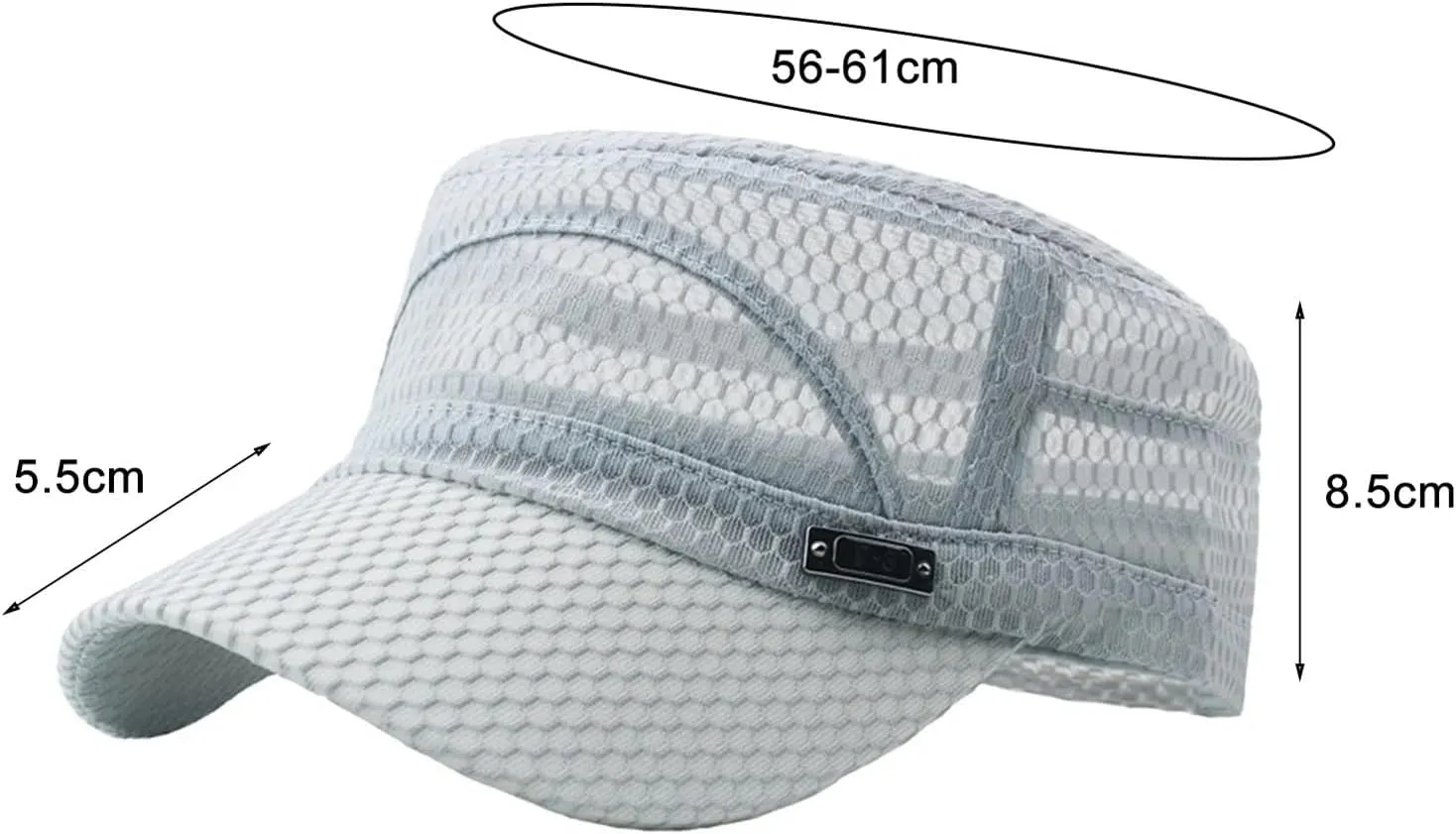 Plain Summer Cadet Cap Soft Mesh Top Hat Adjustable Casual Baseball Caps for Men and Women