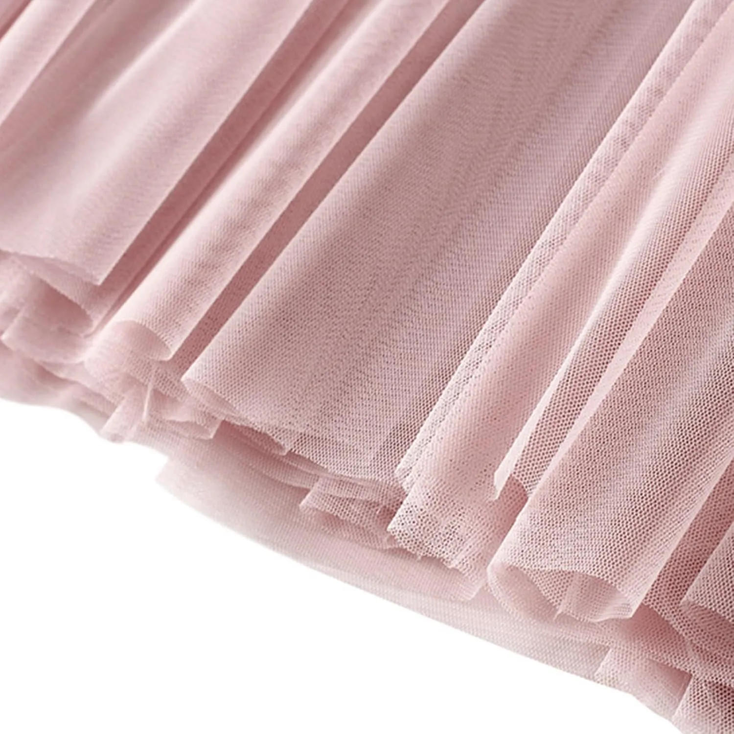 Pleated Midi Skirts for Women 2025 Summer Elastic Waisted Solid Color Swing A-Line Tulle Long Skirt