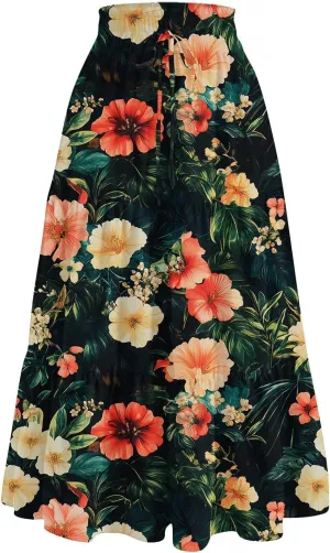 Pleated Tennis Skirt for Women High Waist A-Line Flowy Summer Skirt Trendy