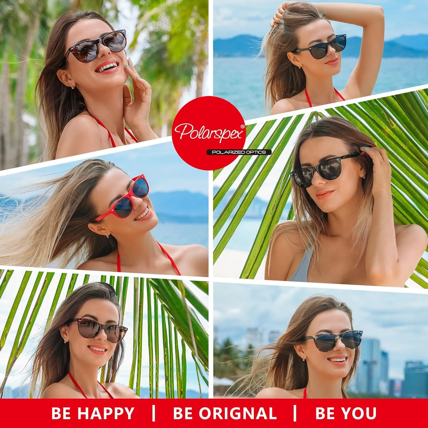 PolarSpex Polarized Sunglasses for Women Retro Classic Cateye Sunglasses for Women, UV Protection for Driving & Fishing