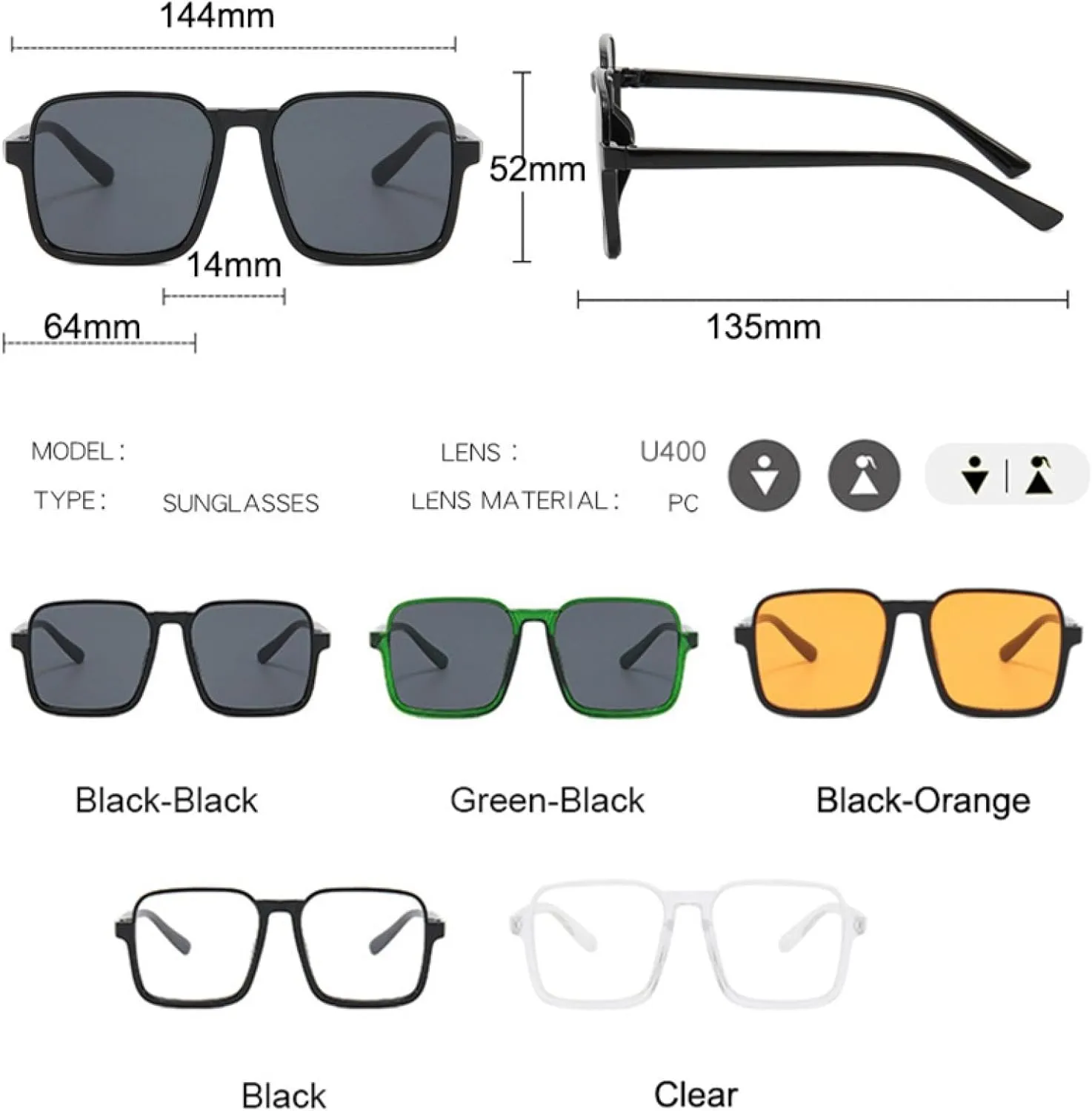 Popular Fashion Sunglasses for Women Vintage Classic Uv400 Men Trending