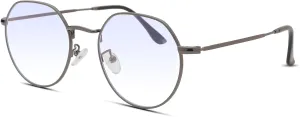 Pro Acme Fashion Round Glasses Metal Clear Lens Frame Vintage Unisex Eyeglasses 53MM