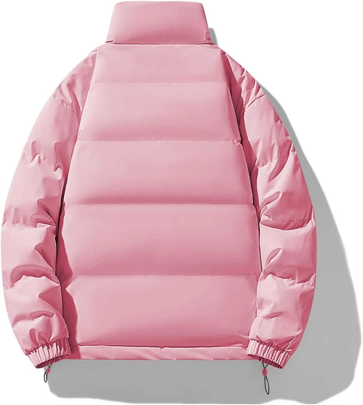 Puffer Jacket Men 2024 Thick Down Jacket Warm Winter Zip Up Padded Coat Oversized Quilted Insulated Thermal Outwear