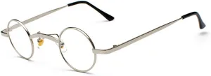 Punk Sunglasses Classic Small Round Clear Red Uv400