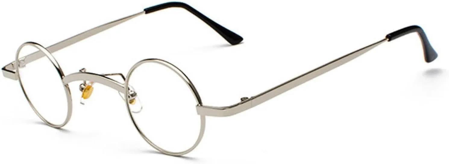 Punk Sunglasses Classic Small Round Clear Red Uv400