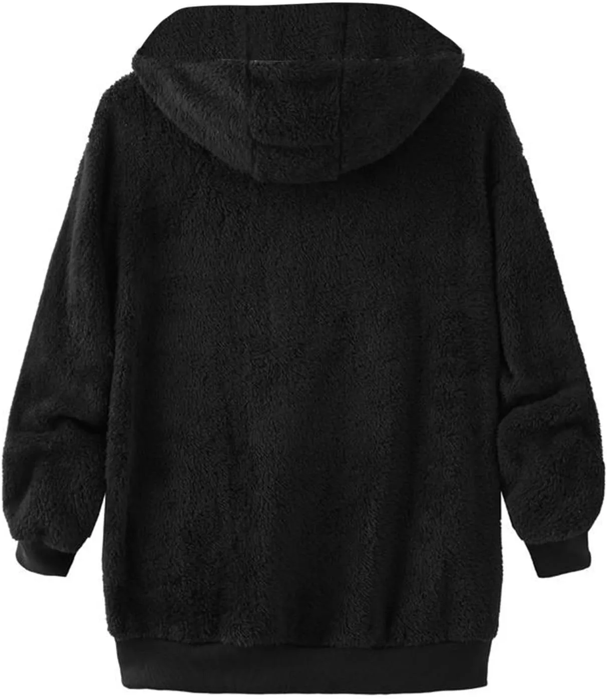 Quilted Jackets for Women Plus Size Fuzzy Fleece Jacket Winter Full Zip Plush Hooded Cardigan Coats Outerwear