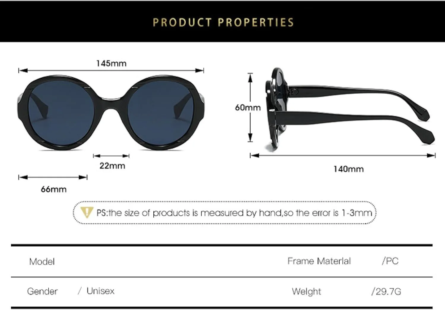 Retro Classic Round Frame Women Men Fashion Luxury Sun Glasses Street Photography Shades Uv400