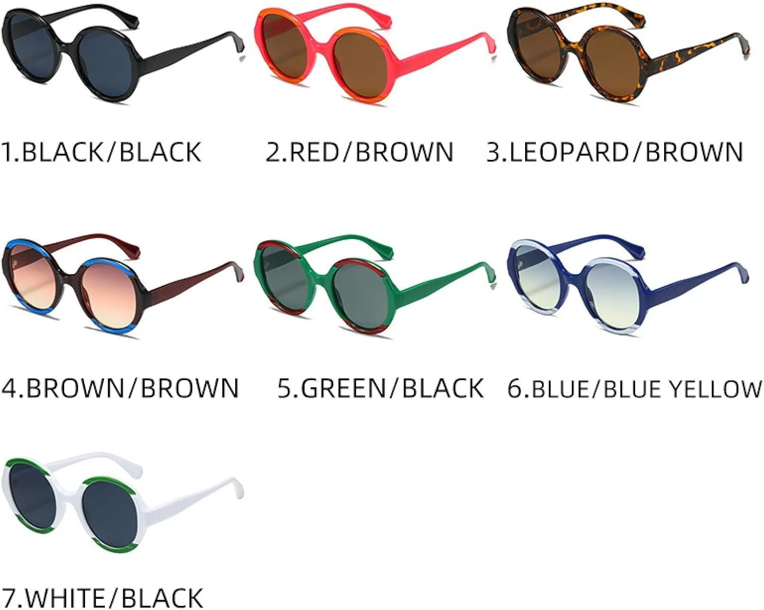 Retro Classic Round Frame Women Men Fashion Luxury Sun Glasses Street Photography Shades Uv400