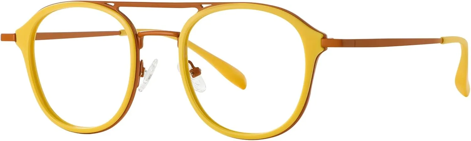 Round Reading Glasses Women - Blue Light Blocking Readers with Spring Hinge Ultra Lightweight Circle Reading Glasses FT2121