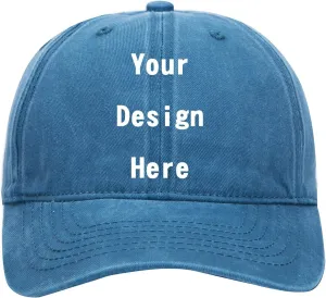 RR&DDXU Customize Your Own Design Text, Photos, Image Logo Adjustable Hat Hiphop Hat Baseball Cap