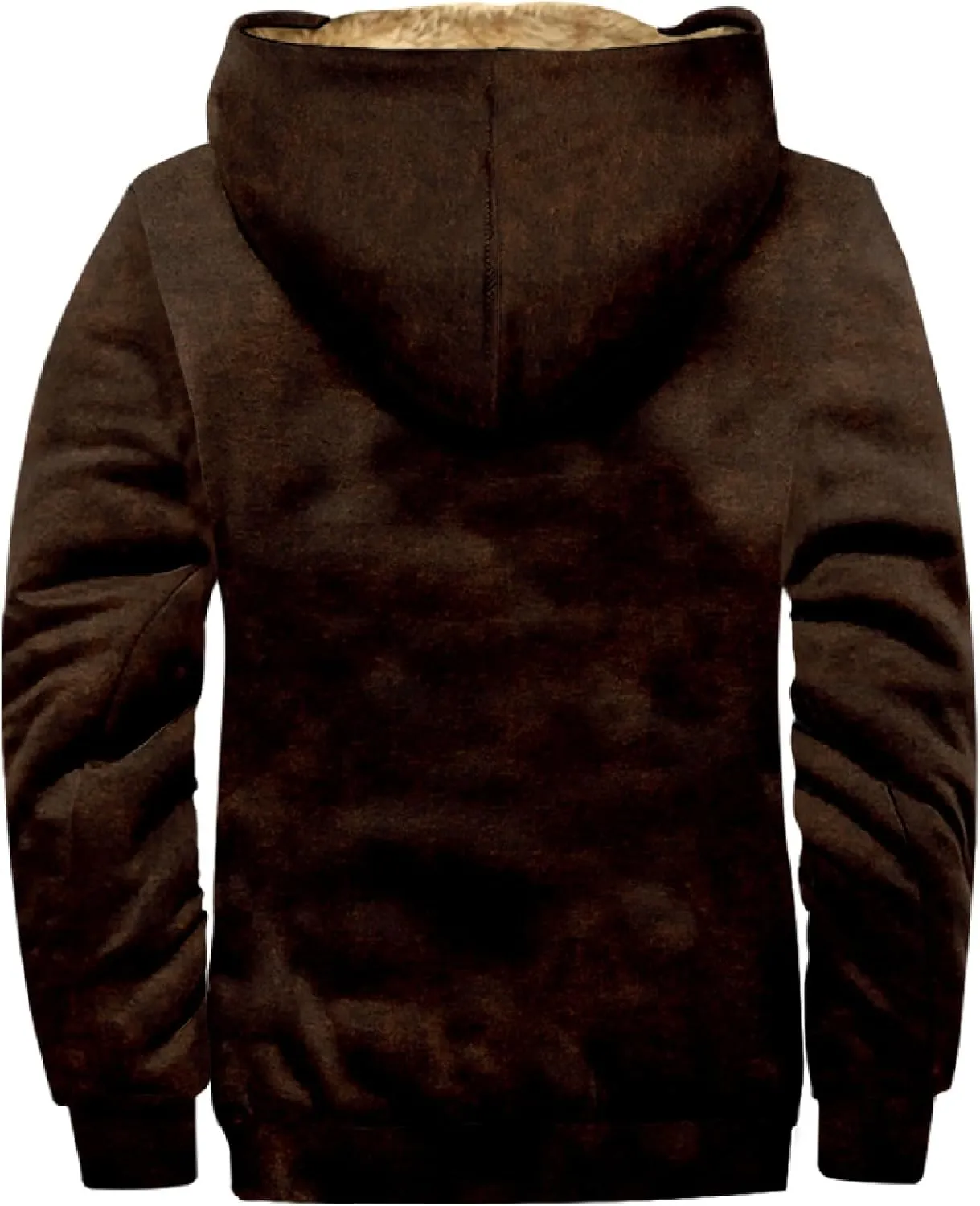 RTRDE Mens Fall Jacket Fleece Lined Zip Up Casual Fashion Hooded Jackets Winter Warm Work Hoodie Coats