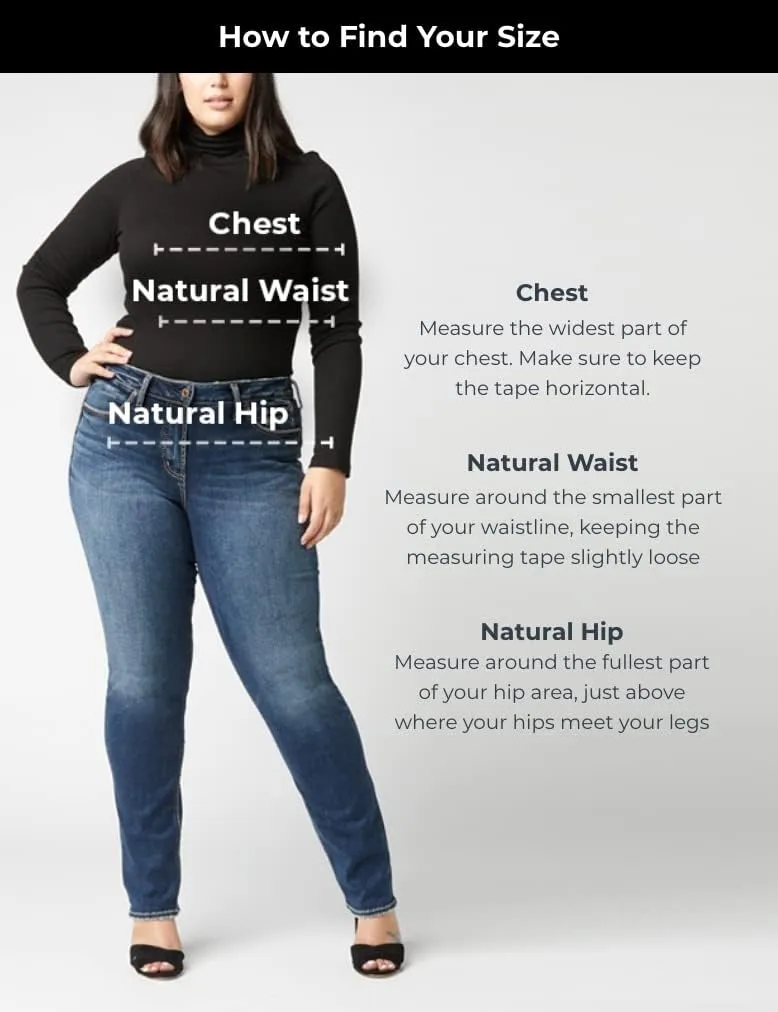 Silver Jeans Co. Women's Plus Size Sure Thing High Rise Long Short