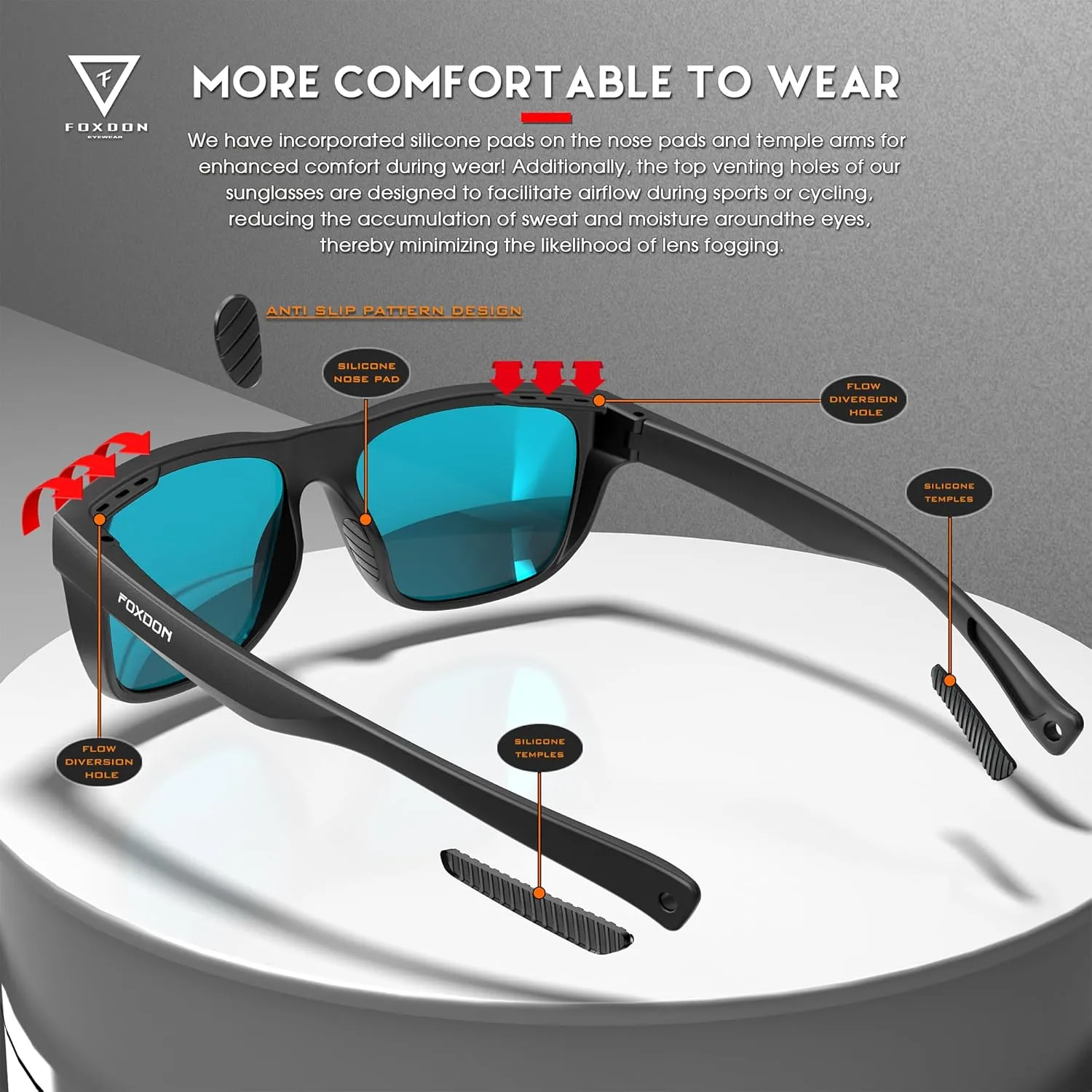 SIPLION Foxdon Driving Polarized Sunglasses Men - Classic Fishing Sunglass Glare Reducing UV400 Protection