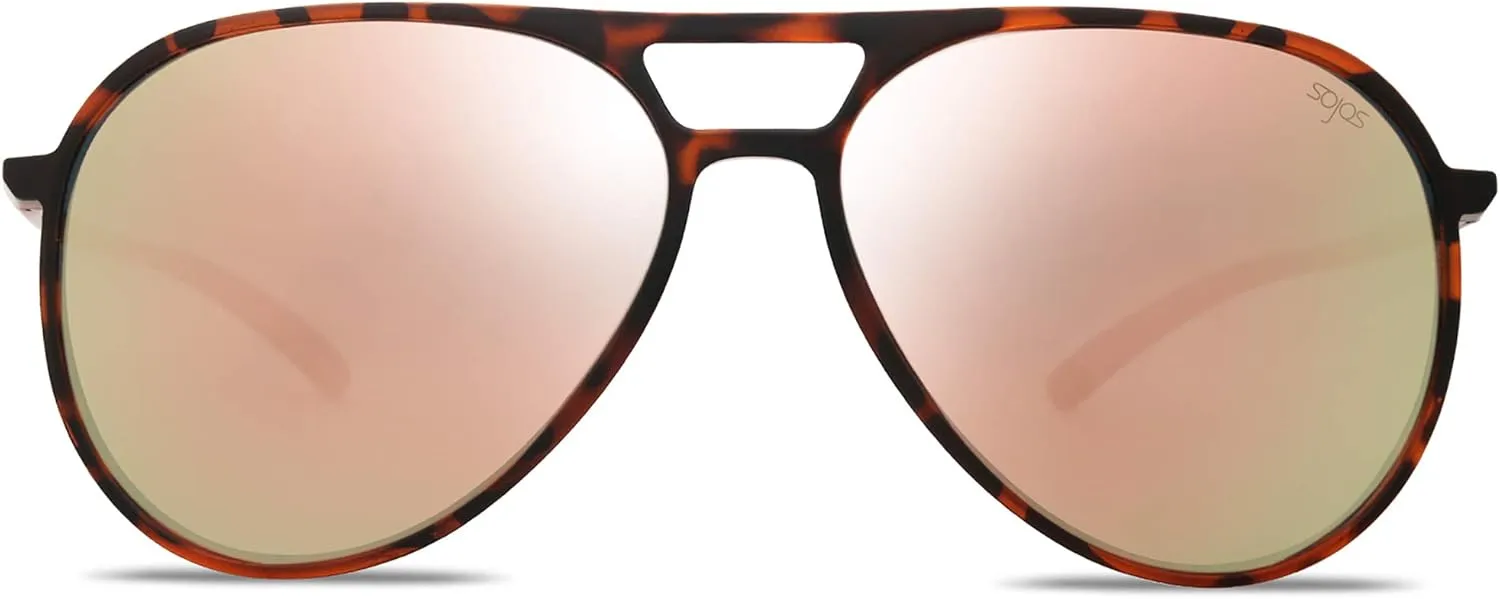 SOJOS Classic Polarized Ultra Lightweight Flexible Men Women Sunglasses JOURNEY SJ2065