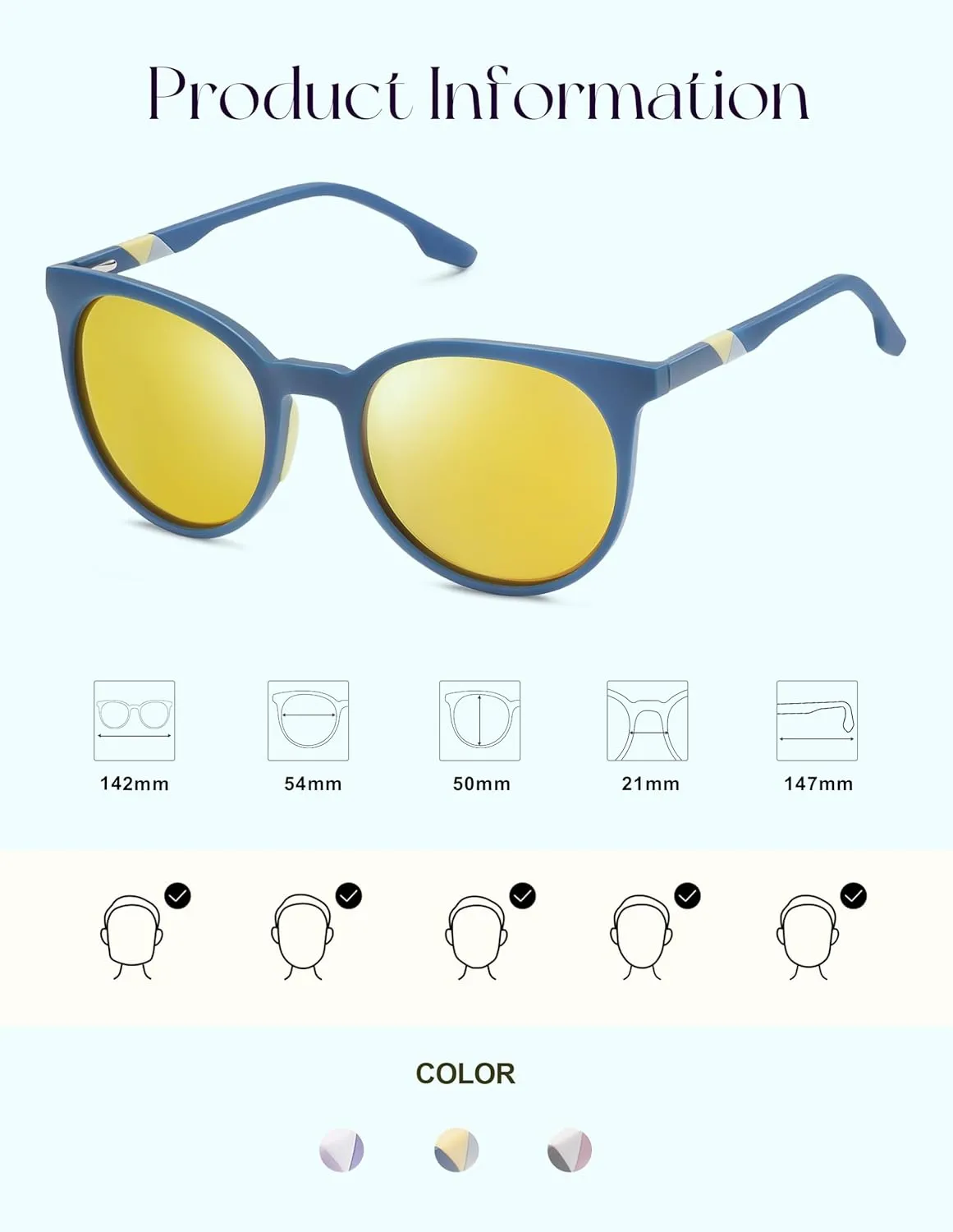 SOJOS Oversized Round Polarized Sports Sunglasses for Women Men, Ultralight TR90 Womens Mens Sport Sunglasses SJ2092