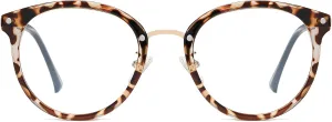 SOJOS Retro Round TR90 Blue Light Reading Glasses Womens Mens Readers Computer Glasses Eyewear Frame SJ9001