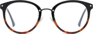 SOJOS Retro Round TR90 Blue Light Reading Glasses Womens Mens Readers Computer Glasses Eyewear Frame SJ9001