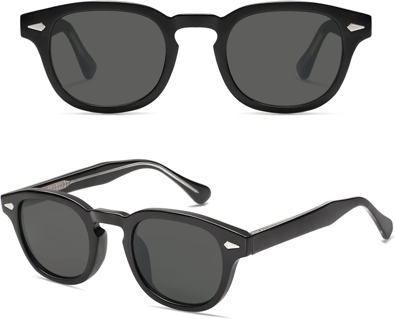 SOJOS Retro Small Round Sunglasses for Men Women Trendy Circle Style UV400 Lenses Unisex Sun Glasses SJ2251