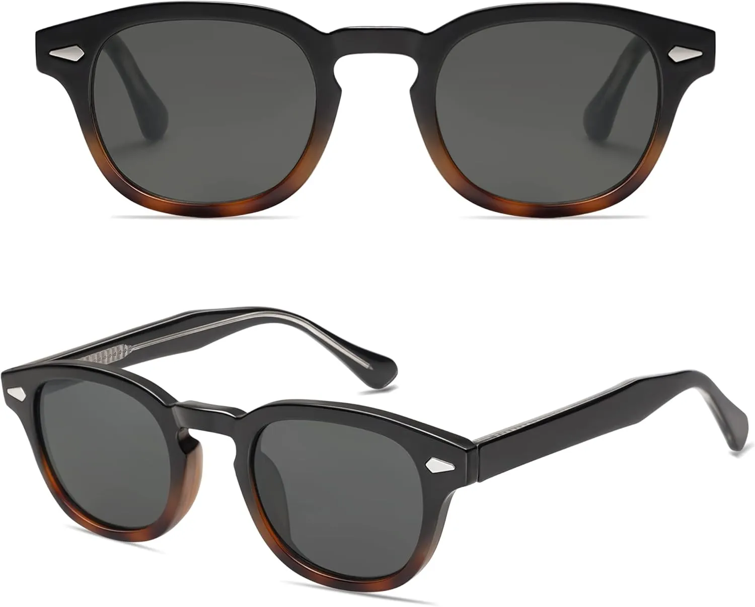 SOJOS Retro Small Round Sunglasses for Men Women Trendy Circle Style UV400 Lenses Unisex Sun Glasses SJ2251