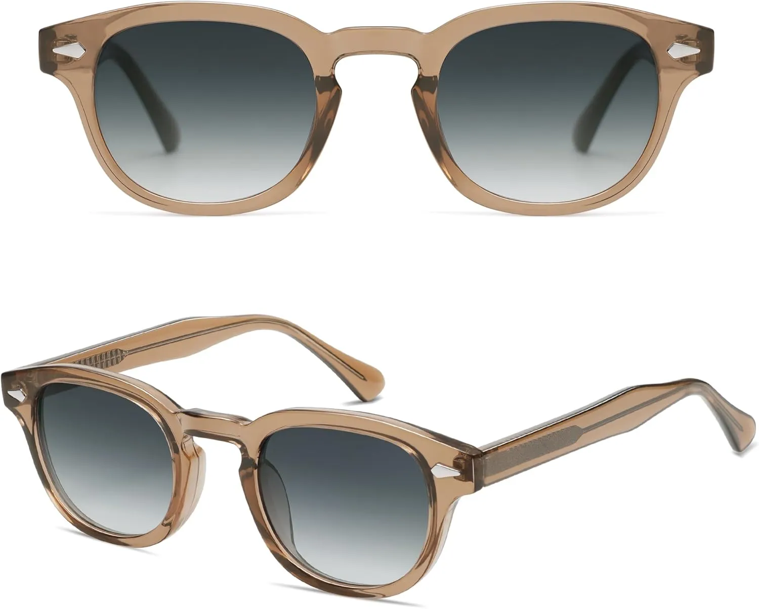SOJOS Retro Small Round Sunglasses for Men Women Trendy Circle Style UV400 Lenses Unisex Sun Glasses SJ2251