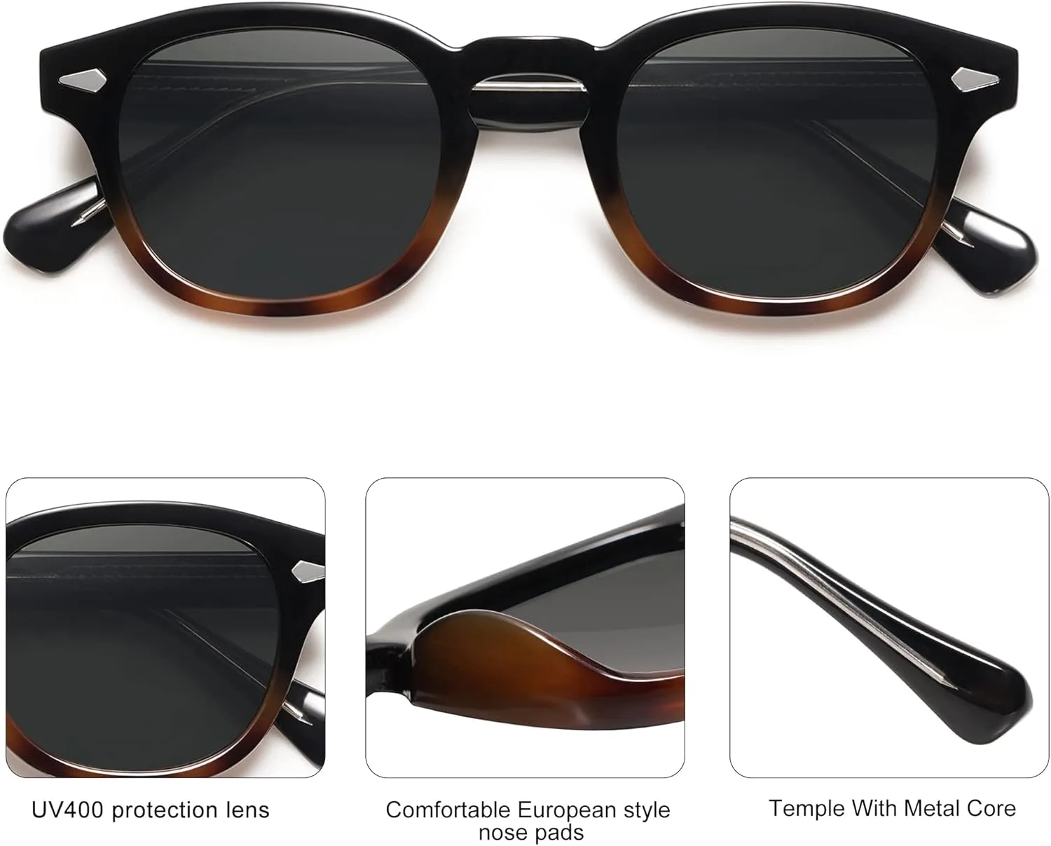 SOJOS Retro Small Round Sunglasses for Men Women Trendy Circle Style UV400 Lenses Unisex Sun Glasses SJ2251