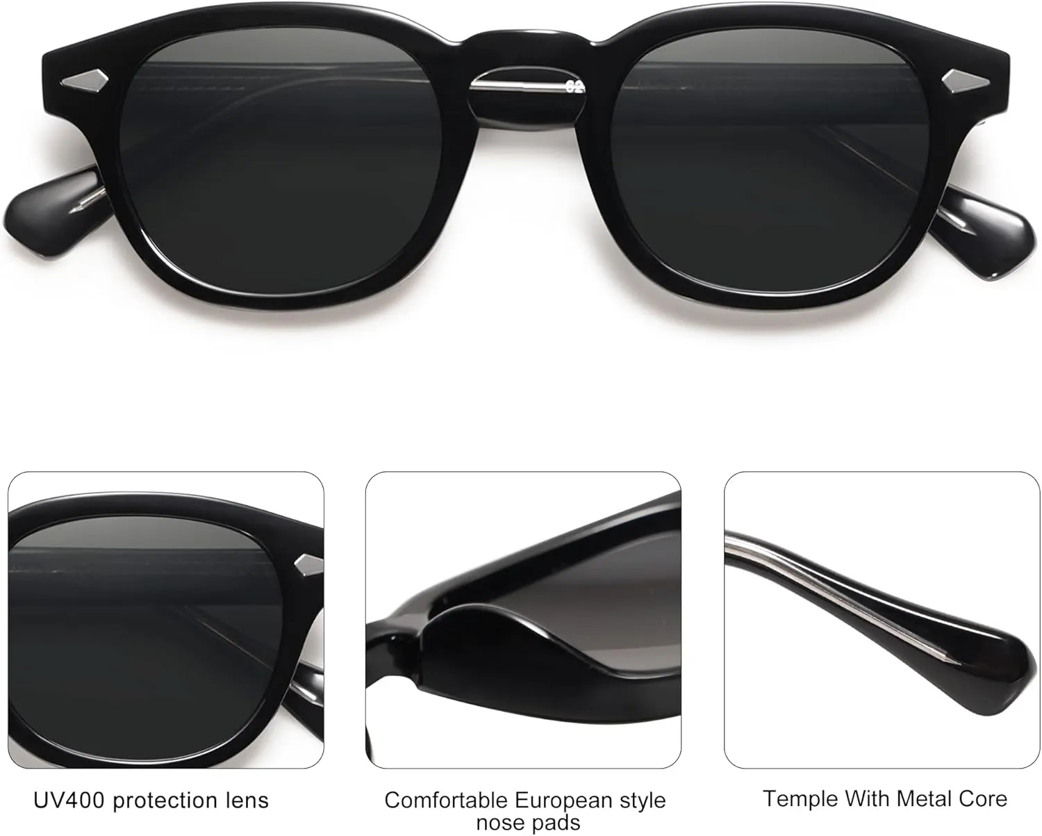 SOJOS Retro Small Round Sunglasses for Men Women Trendy Circle Style UV400 Lenses Unisex Sun Glasses SJ2251