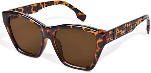 Sqaure Cateye Sunglasses Womens Trendy Classic Sun Glasses UV400 Protection Fashion Retro Shades Driving Glasses