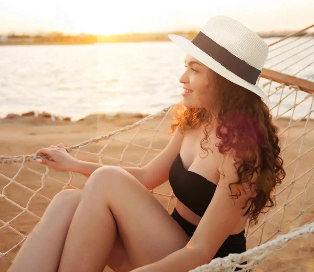 Straw Fedora Sun Hat for Women Wide Brim Panama Beach Hats Foldable UPF 50 