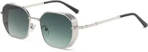 Sunglasses for Women Fashion Rectangle Retro Gradient Color Metal Classic Uv400