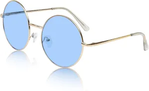 SunnyPro Big Round Sunglasses Retro Circle Tinted Lens Glasses UV400 Protection