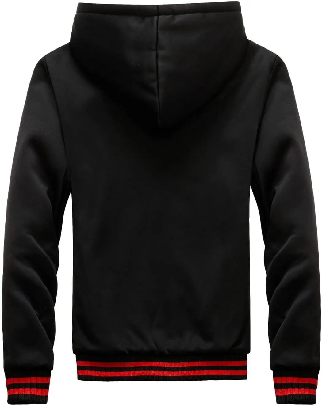 Thatrich Sherpa Lined Hoodies for Men Fleece Fuzzy Hooded Coats Casual Warm Jackets Cozy Full Zip Outwears Winter Coat Trendy