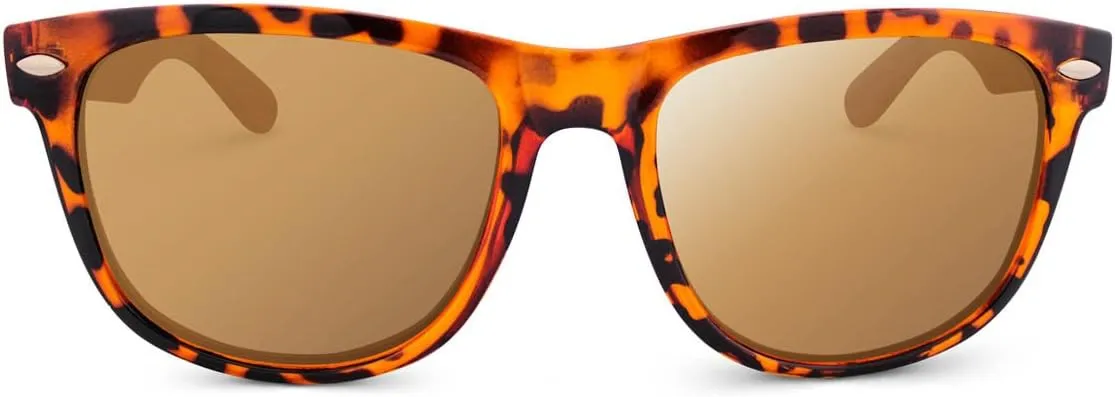 Treehut Wooden Bamboo Sunglasses Temples Classic Retro Square Wood Sunglasses