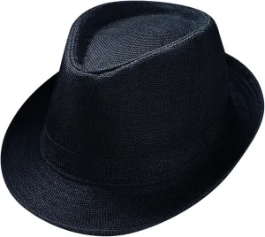 Unisex Short Brim Fedora Hats for Men Women Summer Classic Straw Fedora Sun Cap Fashion Panama Hats 2025